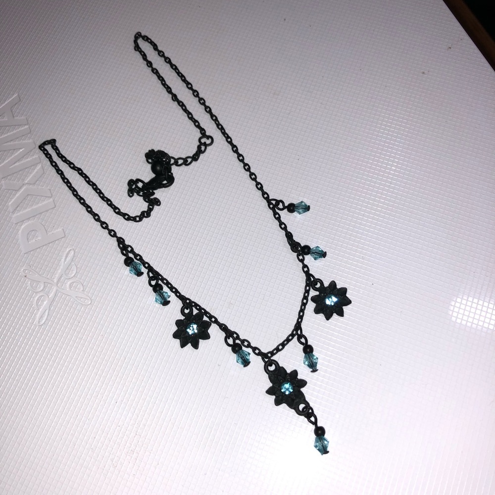 Antique Aquamarine stone & bead necklace - Picture 1 of 5